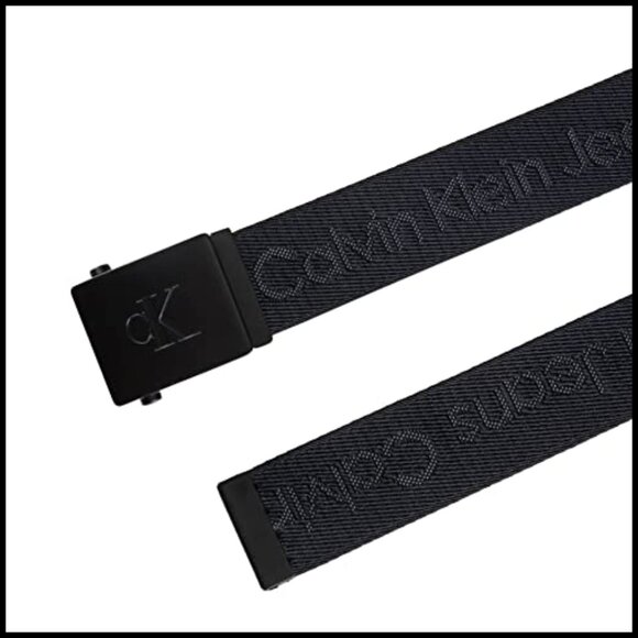 Military Adjustable Web Belt with Plaque Buckle, 100% Recycled Polyester main image 3